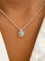collar corazon tornasol acero blanco - comprar online