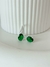 Argollas cristal oval verde en internet