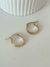 argollas bombe 1,5cm acero blanco - comprar online