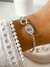 Pulsera rolo con chapita inicial