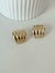 Aro chapón lineas acero dorado - comprar online