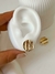 Aros redondos textura acero dorado - comprar online