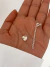 Tanza con dije corazón pasante 12mm Swarovski en internet