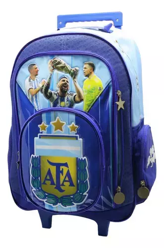 COMBO MOCHILA CARRO 18LTS AFA SELECCION CAMPEONES + CARTUCHERA TUBO - comprar online