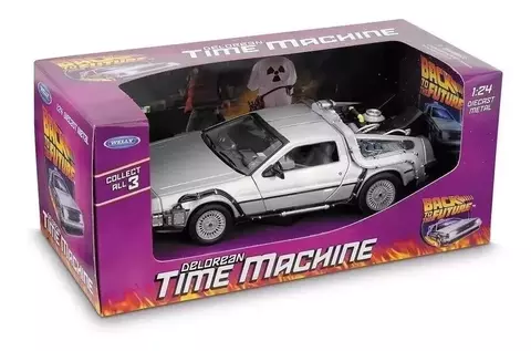 VEHICULO DELOREAN TIME MACHINE VOLVER AL FUTURO I 1:24 WELLY - comprar online