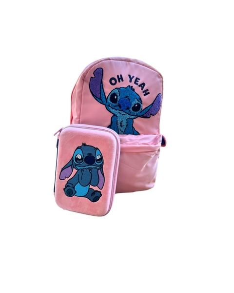 COMBO MOCHILA ESPALDA + CARTUCHERA STITCH MOOVING - comprar online