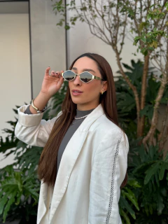 Óculo de Sol Cannes Gold Preto - Solare