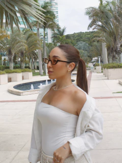 Óculo de Sol Cali Preto Rose - Solare