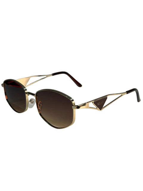 Óculo de Sol Madrid Gold Marrom - comprar online