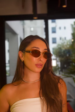 Óculo de Sol Positano Gold Marrom - loja online