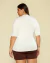 Blusa Plus Size Em Viscolycra Com Decote V - Lenner