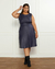 Saia Plus Size Midi Evasê Couro Fake - loja online