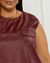 Cropped Plus Size Couro Fake