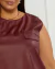 Cropped Plus Size Couro Fake