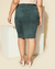 Imagem do Saia Plus Size Lápis Em Suede