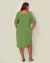 Vestido Plus Size Midi Em Viscolinho na internet