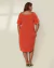 Vestido Plus Size Midi Em Viscolinho - comprar online