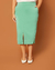 Saia Plus Size Midi Lápis Em Neoprene - comprar online