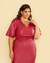 Cropped Plus Size Couro Sintético Manga Morcego - Lenner