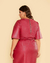 Cropped Plus Size Couro Sintético Manga Morcego