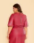 Cropped Plus Size Couro Sintético Manga Morcego