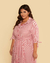 Chemise Plus Size Listrado Em Tricoline - Lenner