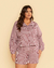 Camisa Cropped Plus Size Xadrez Em Algodão na internet