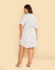 Vestido Plus Size Chemise Listrado Em Tricoline - comprar online