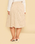 Imagem do Saia Plus Size Midi Evasê Em Linho