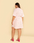 Vestido Plus Size Chemise Listrado Em Tricoline na internet