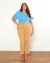 Calça Plus Size Alfaiataria Em Air Flow na internet