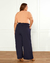 Calça Plus Size Pantalona Em Air Flow na internet