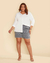 Short Plus Size Chambray Bordado - comprar online