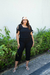 Calça Capri Plus Size Em Air Flow na internet