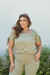 Blusa Plus Size Em Air Flow Com Detalhes De Relevo - Lenner
