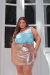 Regata Plus Size Cetim E Crepe Chiffon