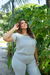 Blusa Plus Size Em Air Flow Com Detalhes De Relevo na internet