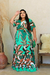 Vestido Plus Size Longo Estampado na internet