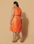 Saia Plus Size Midi Evasê Couro Fake - comprar online