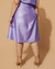 Saia Plus Size Midi Evasê Couro Fake