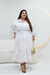 Chemise Plus Size Listrado Em Tricoline