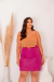 Regata Plus Size Cetim E Crepe Chiffon