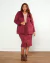 Saia Plus Size Midi Lápis Em Suede - comprar online