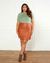 Saia Plus Size Em Couro Sintético na internet