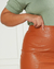 Imagem do Saia Plus Size Em Couro Sintético