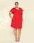 Vestido Plus Size Em Linho Com Manga Flare na internet