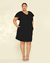 Vestido Plus Size Em Linho Com Manga Flare - Lenner