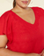 Vestido Plus Size Em Linho Com Manga Flare - comprar online