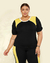 Blusa Plus Size Bicolor Em Viscolycra na internet