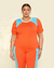 Blusa Plus Size Bicolor Em Viscolycra - comprar online
